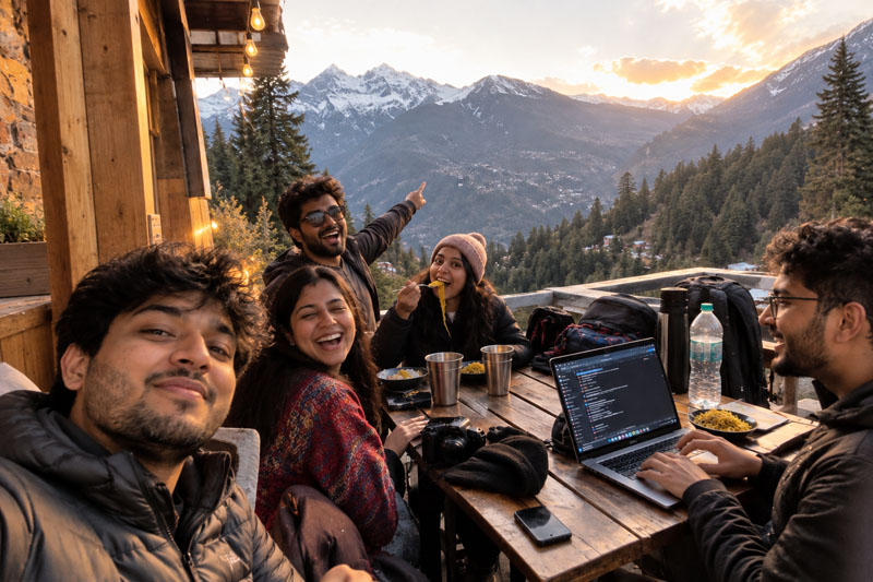 Team at Himachal Manali