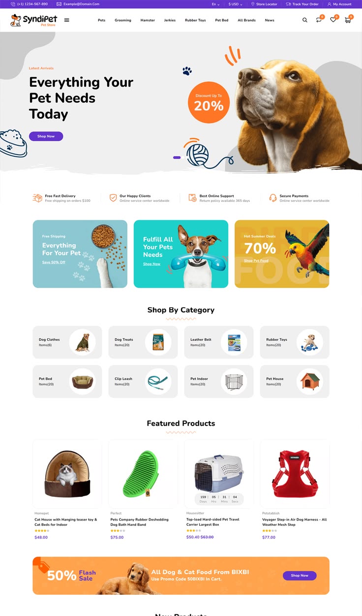 Animal Pet Care and Pet Food Store