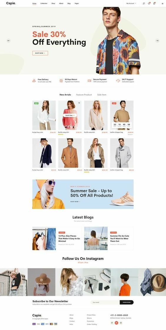 Minimalist Dropship Store Design