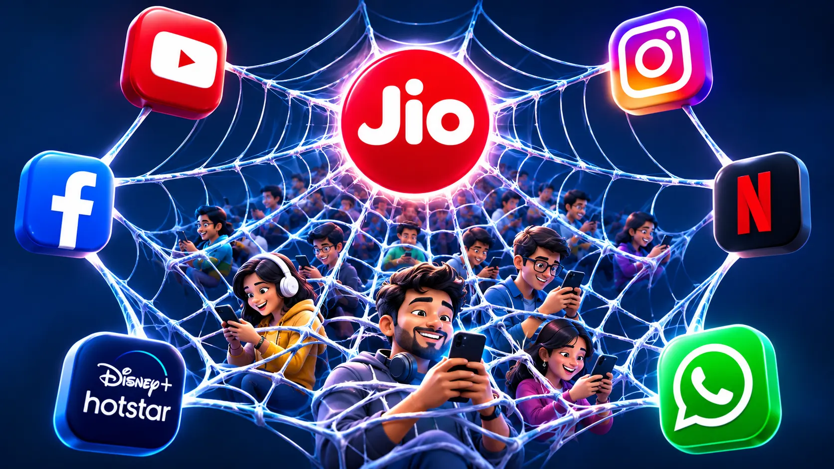 Connected by the Digital Web — The Jio Ecosystem retention architecture